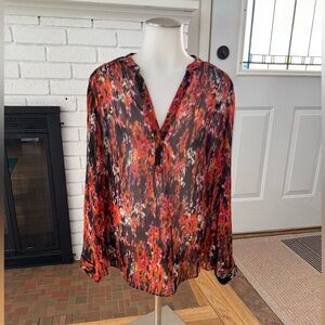 Peyton Jensen(Evereve) semi sheer blouse